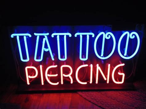 Tattoo Piercing Neon Sign Neon Light Diy Neon Signs