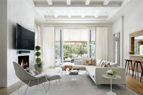 Before And After Contemporary High Ceiling Living Room Decorilla