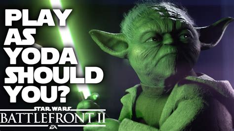 Star Wars Battlefront 2 Yoda Guide New Yoda Abilities Review Youtube