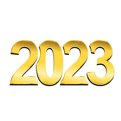 2023 Texto Dorado Png 2023 2023 Feliz Año Nuevo 2023 Texto Dorado Png Png Y Vector Para