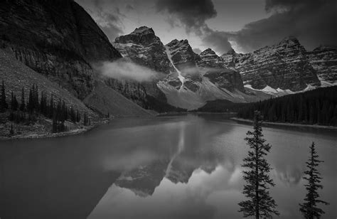 Moraine Lake B And W Jim Peterson2012 Flickr
