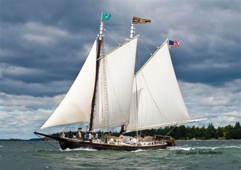 Virtues Of The Gaff Rigged Schooner Havilah Hawkins Off Center Harbor