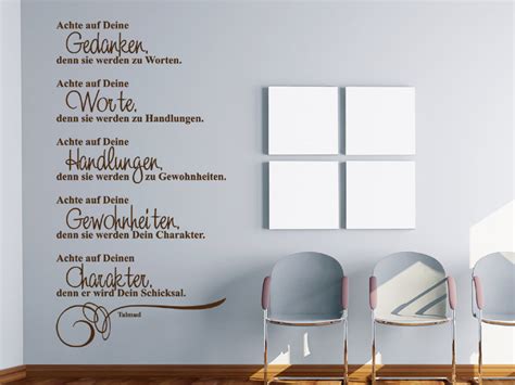 Check spelling or type a new query. Wandtattoo Achte auf deine Gedanken... | Wandtattoos.de