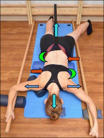 The Schroth Prone Exercise The Leg Of The Lumbar Convex Side Left