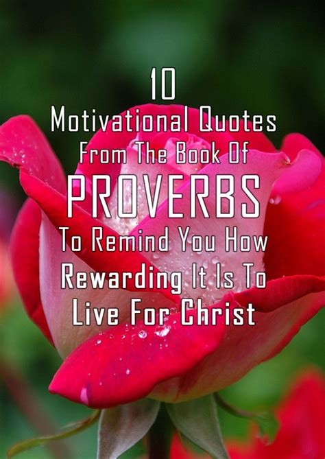 10 Motivational Quotes From The Book Of Proverbs To Remind You How