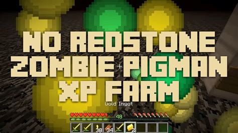 Minecraft Tutorial No Redstone Zombie Pigman Xp Farm