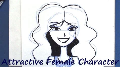 Drawing For Beginners How To Draw An Attractive Female Character Youtube