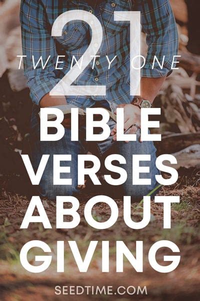 21 Great Bible Verses About Giving