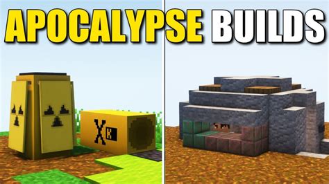 10 Apocalypse Build Hacks In Minecraft Youtube