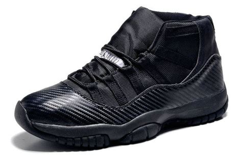 Authentic Air Jordan 11 Carbon Fiber Custom All Black Air Jordans