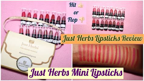 Just Herbs Lipstick Review Just Herbs Lipstick Swatches Just