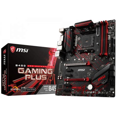 Users looking to customize the look of their system will be pleased to know that msi has included two. MSI B450 GAMING PLUS AMD B450 Motherboard | B450 GAMING ...