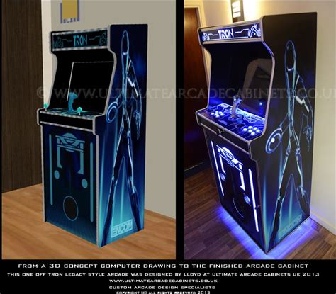 3d Concept Tron Aracde Cabinet Arcade Retro Arcade Games Arcade Machine