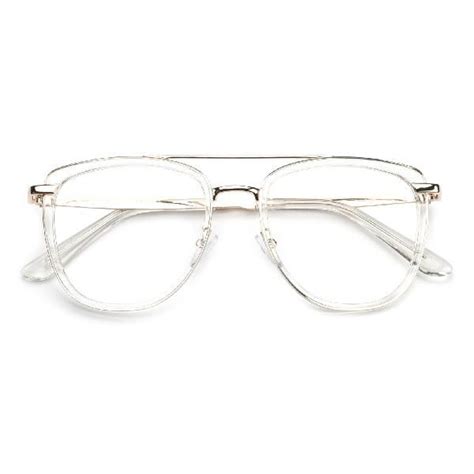 sllac white aviator eyeglasses large full rim combination eyewear bid aviator eyeglasses