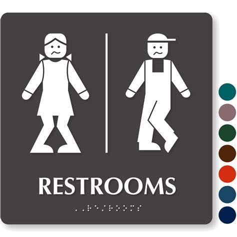 Free black and white bathroom printables free . Free Bathroom Signs | Download PDF