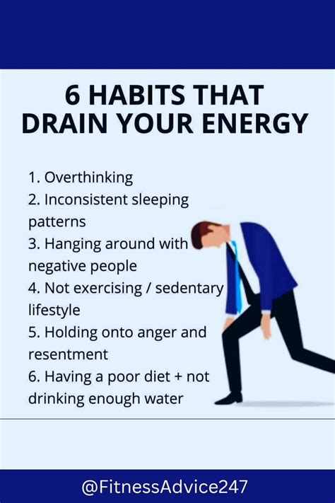 6 Habits That Drain Your Energy💙 In 2023 Mental Health Facts Health