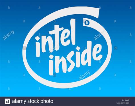 Intel Inside Logo Symbol Logotype Flag Stock Photo 52278478 Alamy
