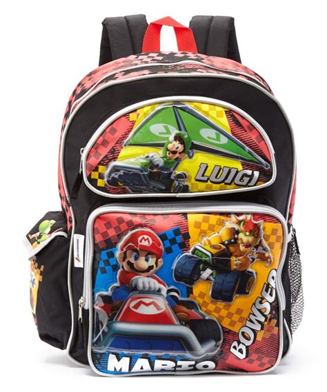 Look At This Large Super Mario Brothers Luigi Mario Bowser Backpack On