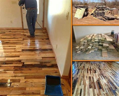Recycled Pallet Floor Diy Wooden Floor Flooring Pallet Floors