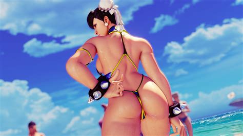 Adnarimydeth Chun Li Capcom Street Fighter Absurdres Highres Arm Guards Ass Bikini