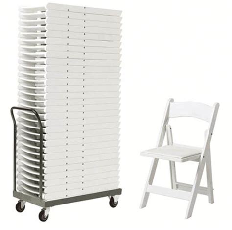 White Resin Folding Chair 4 