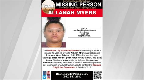 have you seen her roanoke police looking for missing 16 year old wset