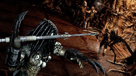 Aliens Vs Predator Games Sci Fi Alien Weapons Wallpapers Hd