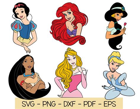 Free Disney Princess Svg Files Layered Svg Cut File D