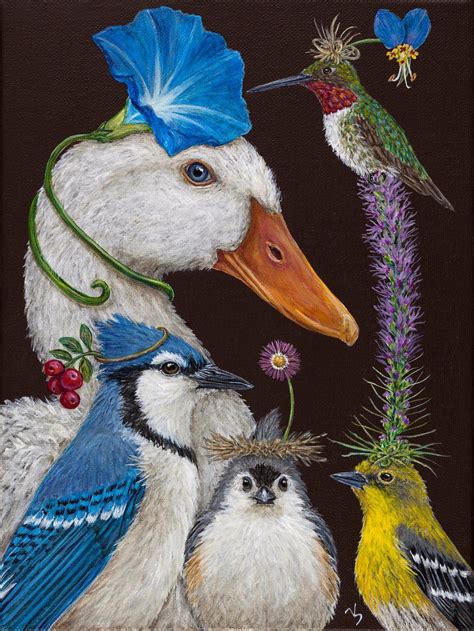 Summer Party By Vicki Sawyer Bird Art Animal Paintings Animal Art