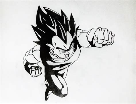 Easy dragon ball z characters drawings in pencil. DRAGON BALL / VEGETA / my second pencil drawing creyon, of ...