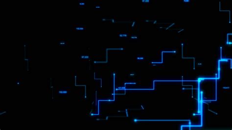 4k Animation 3d Abstract Dark Background Moving Dot And Line Metaphor