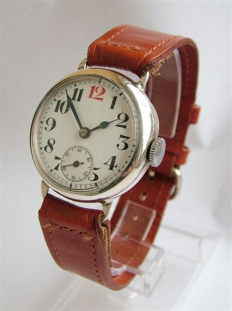 Antiques Atlas A Gents Silver Wrist Watch 1914