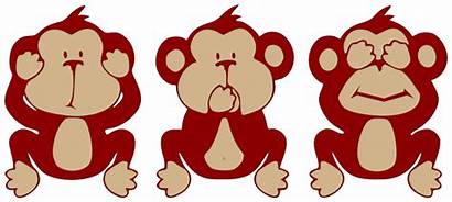 Evil Hear Speak Clipart Monkey Monkeys Trump