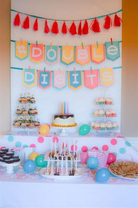 Doubledigits A Th Birthday Party Lemon Sugar Th Birthday