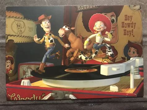 Postcard Disney Pixar Toy Story 2 Sheriff Woody Jessie And Bullseye On
