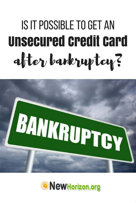 Finding the best credit cards after bankruptcy. Is It Possible To Get An Unsecured Credit Card After Bankruptcy? | Unsecured credit cards, Best ...
