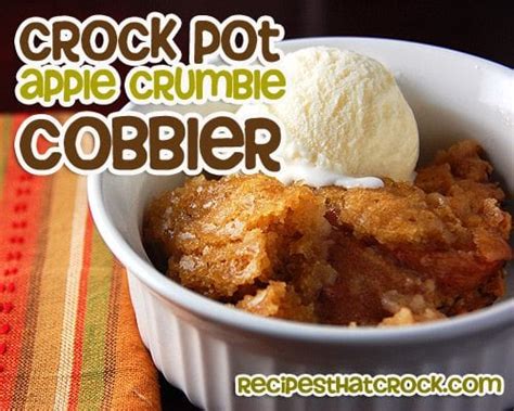 crock pot apple crumble cobbler recipes that crock