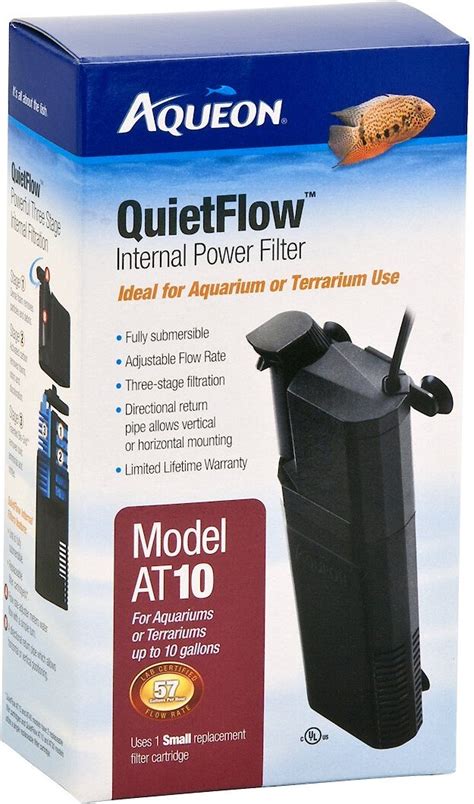 Aqueon Quietflow Internal Aquarium And Terrarium Internal Power Filter