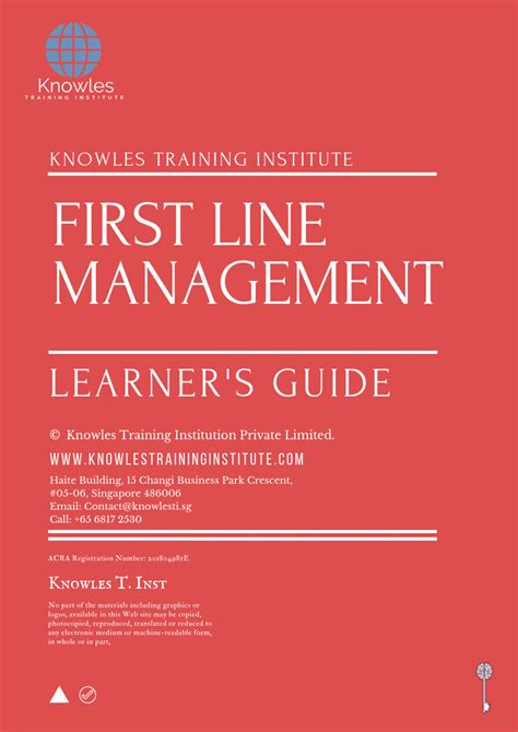 First Line Management Training Course In Singapore Knowles Training