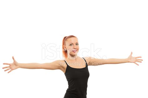 Woman With Arms Wide Open Stock Photo Royalty Free Freeimages