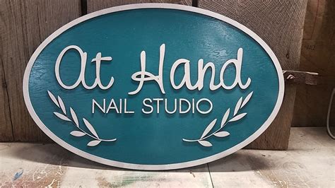 Large Wood Sign Salon Nail Manicure Hair Beauty Beautician Small
