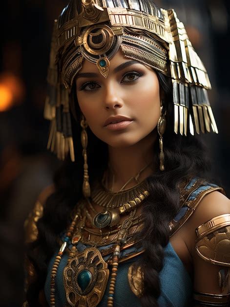 Premium Ai Image A Beautiful Portrait Of The Egyptian Queen Cleopatra