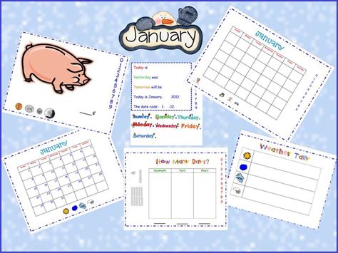 A Teacher S Touch January Smartboard Calendar Gambaran