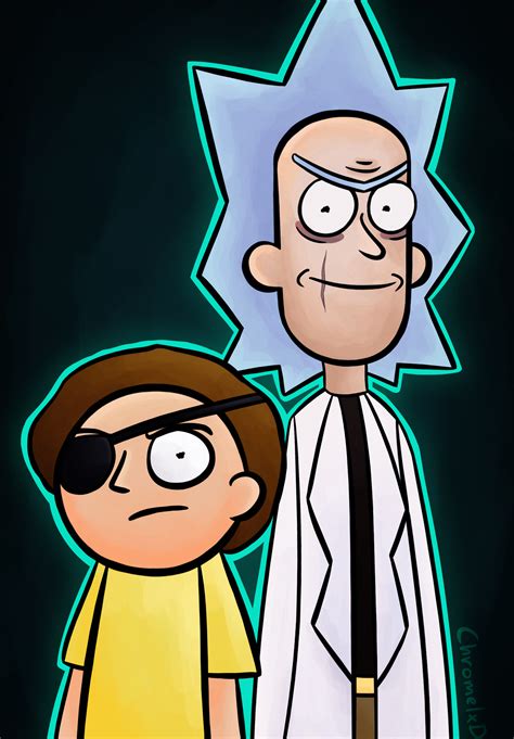 Evil Rick And Morty By Chromel On Deviantart