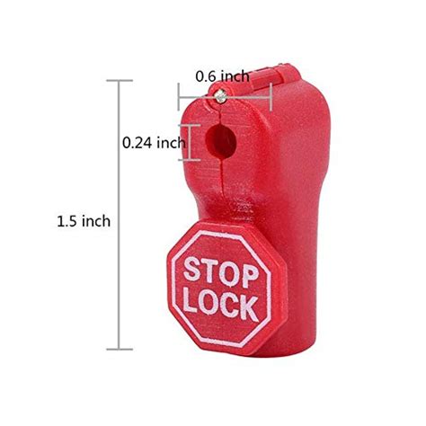 Eau 100 Packs Of Peg Hook Locks Retail Shop Security Stop Lock Anti