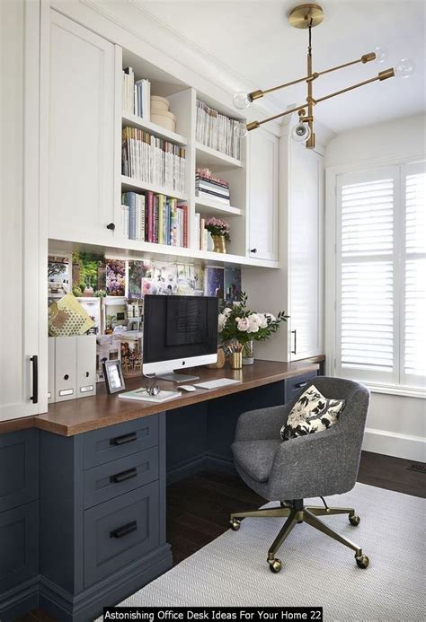 20 Astonishing Office Desk Ideas For Your Home Modern Home Office