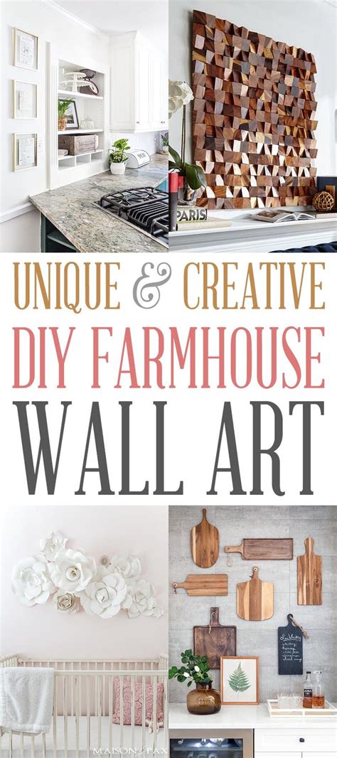 Unique And Creative Diy Farmhouse Wall Art The Cottage Market