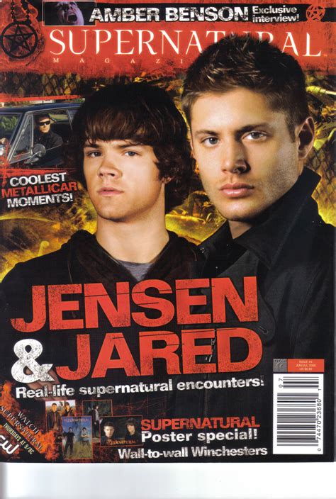 Supernatural Magazine 4 Cover Supernatural Male Magazine Jensen