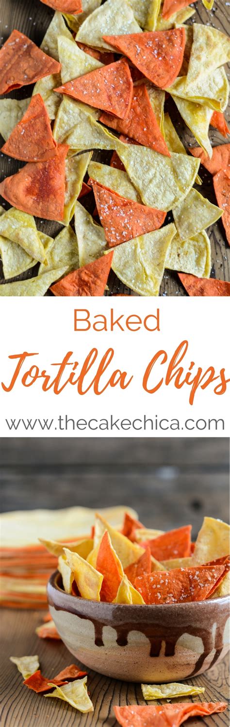 Place on baking sheet and bake in oven for 5 minutes. Baked Tortilla Chips | The Cake Chica
