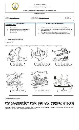 Maestra De Primaria Seres Vivos Y Seres Inertes Características De